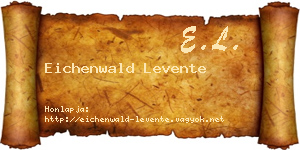 Eichenwald Levente névjegykártya